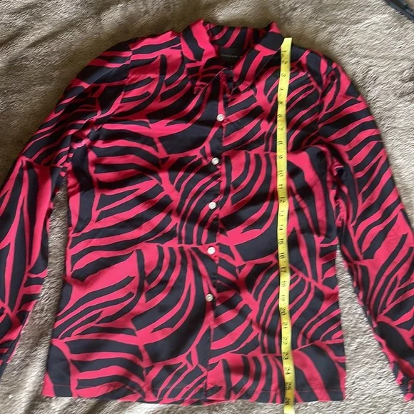 August Silk: Casual Work Office 100% Silk Long Sleeve Button Down Blouse Size S. - Picture 5 of 5